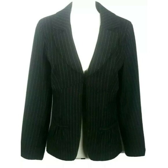 Canyon River Blues Jackets & Blazers - Canyon River Blues Black Blazer Jacket Sz Medium Pinstripe